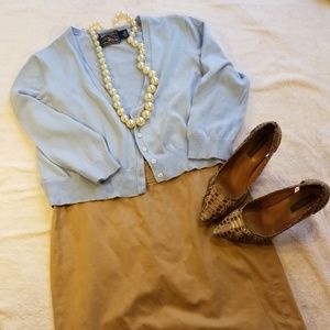 Cornflower blue cardigan